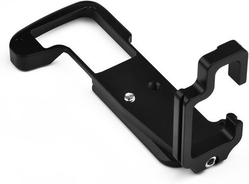 Quick Release L-Bracket Camera Grip for Compatible with for arca-swiss Standard for Olympus OM-D E-M1 Mark II, CNC Machined Aluminum with 1/4 Expansion Hole and 39mm AS Interface, Black in Saudi Arabia