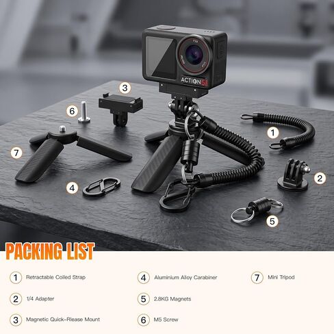 Action Camera Safety Tether Retractable Strap for DJI Action 5 pro/4/3 in Kuwait