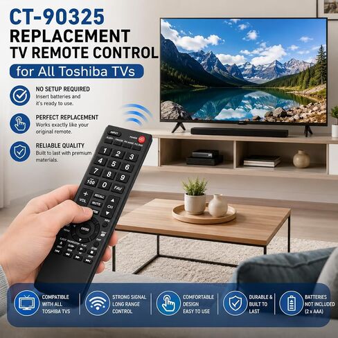 Replacement TV Remote Control for All Toshiba TVs in Saudi Arabia