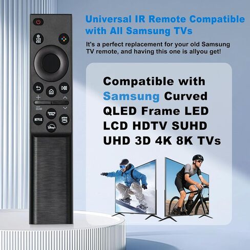 (Pack of 2) BN59-01388A Universal for Samsung TV Remote Control Replacement, Compatible with Samsung smart TV Remote Controls, Including the Crystal UHD NEO QLED LCD high-Definition TV Series in Saudi Arabia