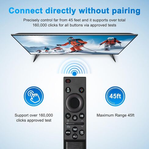 (Pack of 2) BN59-01388A Universal for Samsung TV Remote Control Replacement, Compatible with Samsung smart TV Remote Controls, Including the Crystal UHD NEO QLED LCD high-Definition TV Series in Saudi Arabia
