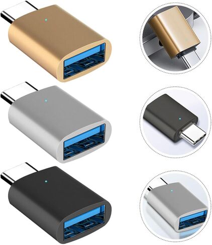 3pcs Type C to USB 3.0 OTG Adapter Alloy for Smartphones in Saudi Arabia