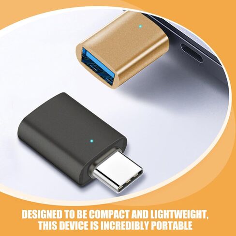 Toyvian 3pcs Type C to USB 3.0 OTG Adapter, Alloy Transfer Connector in Kuwait