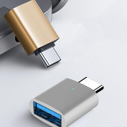 Toyvian 3pcs Type C to USB 3.0 OTG Adapter, Alloy Transfer Connector in Kuwait