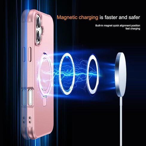 SKYLMW Compatible with iPhone 17 Case with Stand,Rose Gold in Kuwait