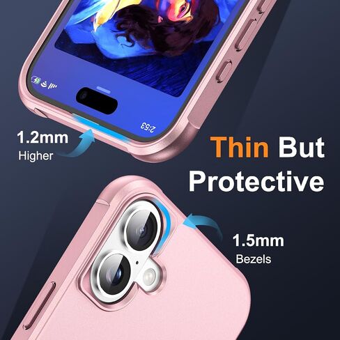 SKYLMW Compatible with iPhone 17 Case with Stand,Rose Gold in Kuwait