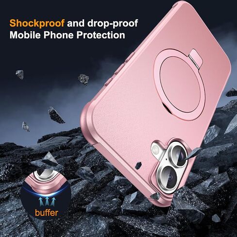 SKYLMW Compatible with iPhone 17 Case with Stand,Rose Gold in Kuwait