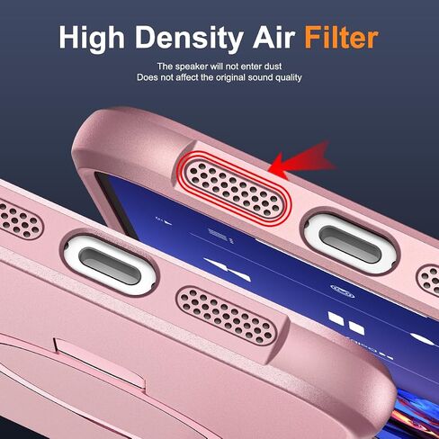 SKYLMW Compatible with iPhone 17 Case with Stand,Rose Gold in Kuwait