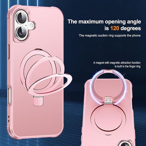 SKYLMW Compatible with iPhone 17 Case with Stand,Rose Gold in Kuwait