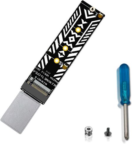 بطاقة محول CFexpress Type-A إلى M.2 NVMe PCIe 4.0 SSD ذكر إلى أنثى مع أداة التثبيت، متوافقة مع 2230 2242 2260 2280 SSD in Kuwait