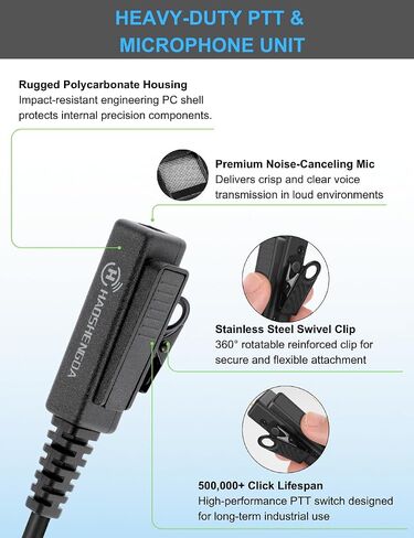 Walkie Talkie Earpiece with Mic Compatible for Kenwood Baofeng SAMCOM BTECH Retevis Walkie Talkies Radios and BF-F8HP UV-82HP UV-5R UV82 UV82C UV5X3 TK NX, Acoustic Tube Headset, in Saudi Arabia