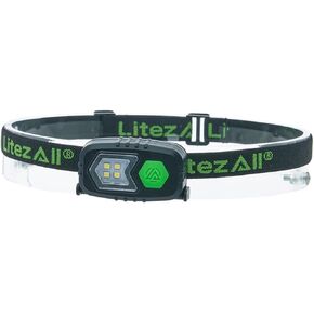 LitezAll Ultralite LED Headlamp | 60 Lumen Hands-Free Lighting | Lightweight Craft & Hobby Light | 12+ Hour Runtime | CR2032 Batteries Included in Saudi Arabia