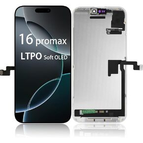 【مع مستشعر الضوء المرن 】 استبدال شاشة LTPO OLED الناعمة لهاتف iPhone 16 Pro Max. in Kuwait