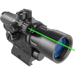 UUQ 1X30 Red Dot Sight with Green Laser Sight - 2 MOA Reflex Scope for 20mm Picatinny Rail in Saudi Arabia