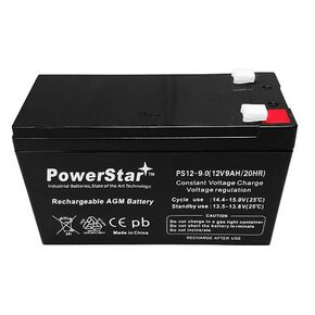 PowerStar® HIGH Rate SLA Battery Replaces hr9-12 gp1270 sla1075 gp1270f2 wp7-12 bp8-12 in Saudi Arabia