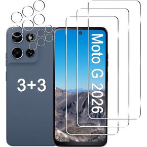 3 Pack Moto G 2026 Screen Protector + 3 Pack Camera Lens Protector in Saudi Arabia