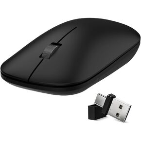 Wireless Bluetooth Mouse,Bluetooth 5.0/3.0 & USB 2.4G/Type-C 4-Mode,Ergonomic Silent Click Mice Compact Portable for MacBook Laptop/PC/Tablet/Mac/iPad/Notebook/Chromebook Multi-Device & Office Use in Kuwait