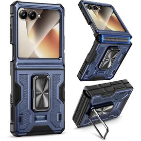 VEGO for Motorola Razr 2026/2025/2024 Case with Screen Protector, Blue in Saudi Arabia