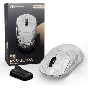 ATTACK SHARK RS3 ULTRA Carbon Fiber Wireless Gaming Mouse - Black in Saudi Arabia