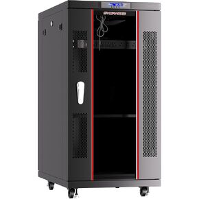 18U39in Depth Floor Standing Server Rack Cabinet(24" w x39 d x36 h)(600x1000x900mm.) Glass Door (Temperature Control Panel, 4 Fans,1 Shelf, 1PDU)-Free!!! in Saudi Arabia