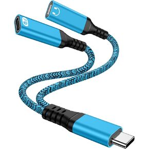 USB C Splitter for iPhone 17 16 15 Pro Max,1 in 2 Out Type C Audio Jack in Saudi Arabia