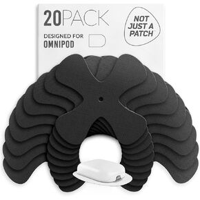 ليس مجرد رقعة Omnipod 5 Overpatches - 20 عبوة، أسود in Kuwait