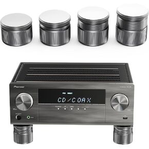 Height Adjustable Speaker Feet, Leveling Feet, 4 Pack Gray in Saudi Arabia
