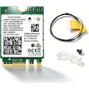AX210 WiFi 6E M.2 2230 Card with Bluetooth 5.4 Included WiFi Antennas in Saudi Arabia