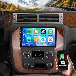 2GB+32GB Android 13 Car Radio for GMC Yukon Chevy Tahoe Suburban 2007-2013 9 Inch IPS Touch Screen with Wireless Carplay Android Auto Bluetooth GPS WiFi Backup Camera DSP SWC in Saudi Arabia