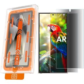 MOHAVE عبوتان من واقي شاشة الخصوصية المضاد للانعكاس لهاتف Samsung Galaxy S24 Ultra [رقم 1 مقاوم للكسر] زجاج مقوى مضاد للتجسس 10 ساعات 24Ultra 6.8 بوصة [سهل التركيب] فتح بصمة الإصبع بالموجات فوق الصوتية بنسبة 100% in Kuwait
