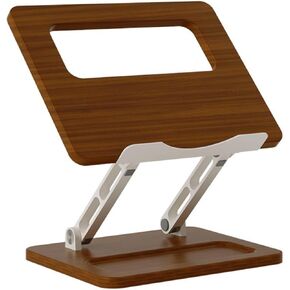 Minimalist Portable Notebook Holder | Wood-Grain, Ergonomic, Computer Riser, for, Students in Kuwait