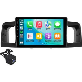 9-inch Linux Car Stereo for Toyota Corolla EX 2005-2012 IPS Touchscreen Screen Car Radio with Carplay & Android Auto Support Aftermaket Camera FM Bluetooth SWC in Kuwait