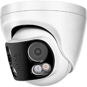 Real HD Panoramic 8MP Dual Lens PoE IP Security Outdoor Camera with Metal Housing, 180 Degree Wide Angle, 24/7 Full Color Night Vision, H265, IP66, NVR or Windows PC Required, NDAA Compliant in Saudi Arabia