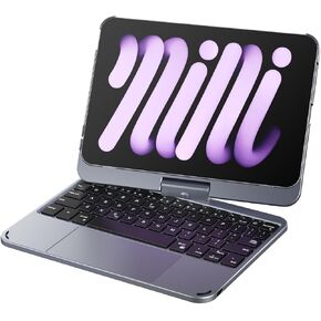 doqo iPad mini 7 A17 Pro 2024 & Mini 6 2021 Case with Keyboard & Trackpad in Kuwait