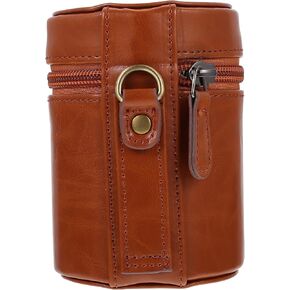 MERRYHAPY PU Camera Lens Storage Bag with Zipper for Travel Photographers in Saudi Arabia