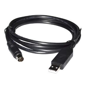 Compatible USB-SC09-FX FT232RL USB to MINI DIN 8P MD8 Male Adapter PLC Programming Cable for FX Series PLC to PC(3metres) in Kuwait