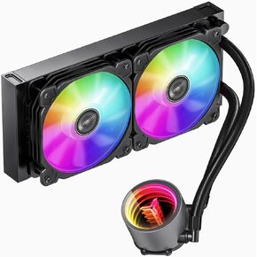 TW4-240 ARGB CPU Integrated Water Cooling Radiator 120mm 2 Fan Mirror Pu0mp CPU Liquid Cooler 1200 115X 1700 AM5 in Kuwait