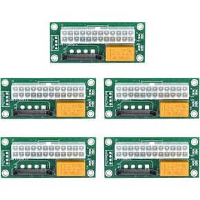 Dual PSU Power Supply PC Block Synchronizer ADD2PSU ATX 24Pin to 4Pin Molex Connector Riser Miner Mining Adapter(10pcs Black sata) in Kuwait