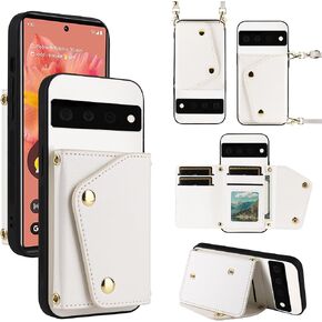 Wallet Phone Case for Google Pixel 6 Kickstand Card Slots Men Green in Saudi Arabia