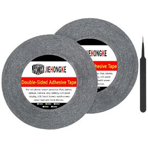 2pcs 2mm*50M Electronics Maintenancd Upkeep&Repair Double Sided Adhesive Tape with 1 Tweezers for Cell Phone, iPad, Tablets, Laptops, LCD Screen in Saudi Arabia