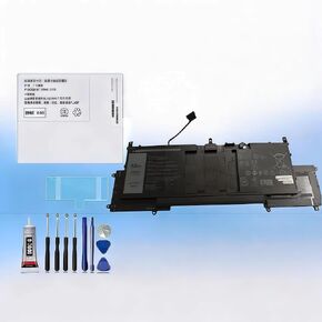 compatible For Dell 060GK6 60GK6 LCD Display Touch Screen Digitizer Full Assembly Replacement Screen Repair Kit battery 26N5V +Free Tools，For 26N5V battery in Saudi Arabia