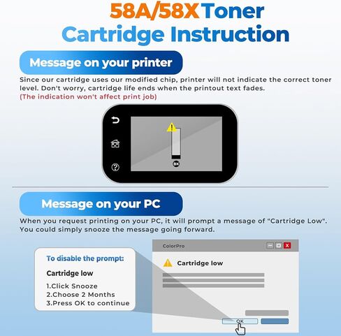58A CF258A Toner Cartridges Black (2 Pack) Laser Jet M428fdw M404dn in Kuwait