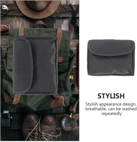 Camera Pouch Insert with Flip Cover, Nylon, Shock Cushioned, Black in Kuwait