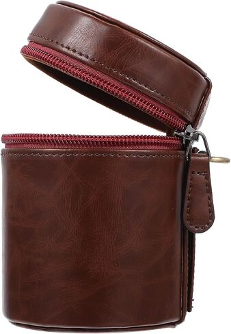 OSALADI Portable Lens Case for Mirrorless Lenses, PU Zipper Storage in Kuwait
