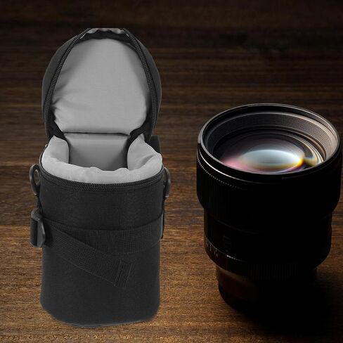 KALLORY Camera Lens Pouch Bag, Nylon Waterproof Storage for Photographers in Kuwait