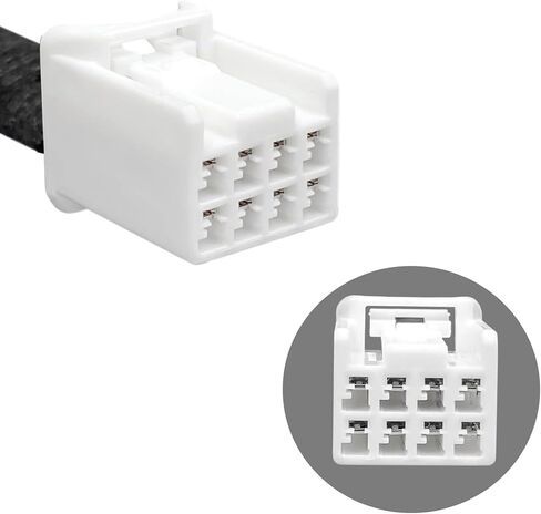 Easy Installation 8 Pin Vehicle Power Adapter Cable for Rearview Cameras Featuring Multiple Mechanism Dashboard Adapter in Saudi Arabia