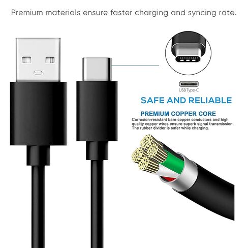 USB C Adapter Charger Charging Cable Power Cord Wire Compatible for Remarkable 2 Paper Pro Tablet, Onn Pro 8", Pro 10.1", ONN Surf 8" ONN Surf 10.1" Gen 2 Model & More USB-C Port Tablet Charger (5FT) in Saudi Arabia
