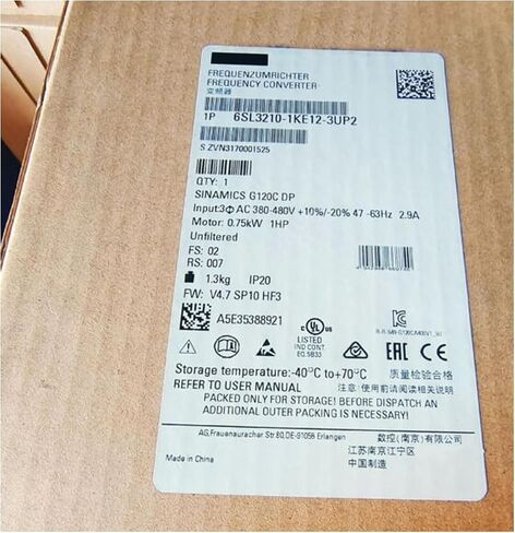 6SL3210-1KE12-3UP2 New and Sealed in Box 6SL32101KE123UP2 1 Year Warranty in Kuwait
