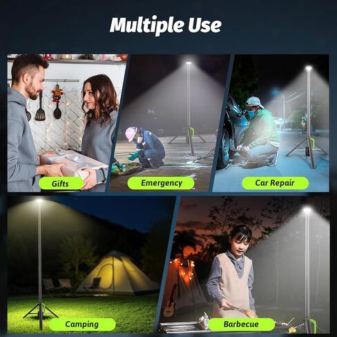 3000LM Rechargeable Camping Light, 8.6FT Telescopic LED with Remote Control in Saudi Arabia
