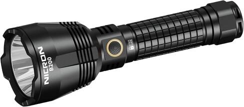 NICRON B200 Rechargeable Flashlights 1600 High Lumens, 3280ft Long Range, Super Bright LED Flashlight Type C Charged, 6 Modes Long Lasting 648 Hours, IPX8 Waterproof for Emergencies, Camping in Kuwait